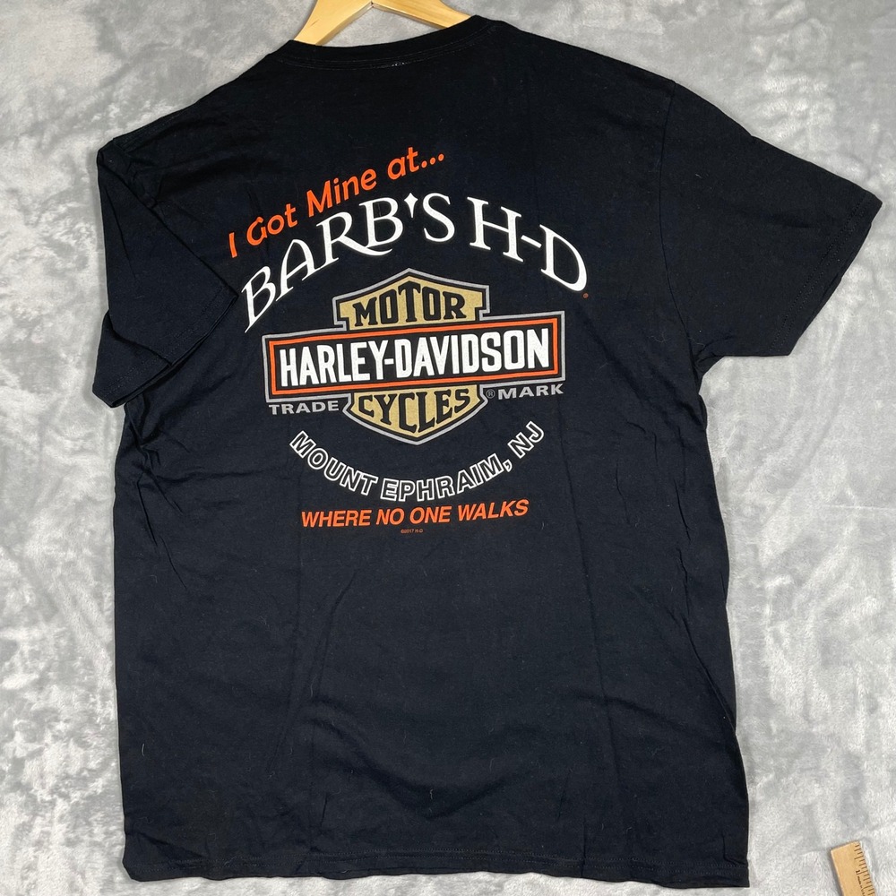 Harley-Davidson Barbs HD Mount Ephraim NJ Graphic T-Shirt Mens XL Black 2017